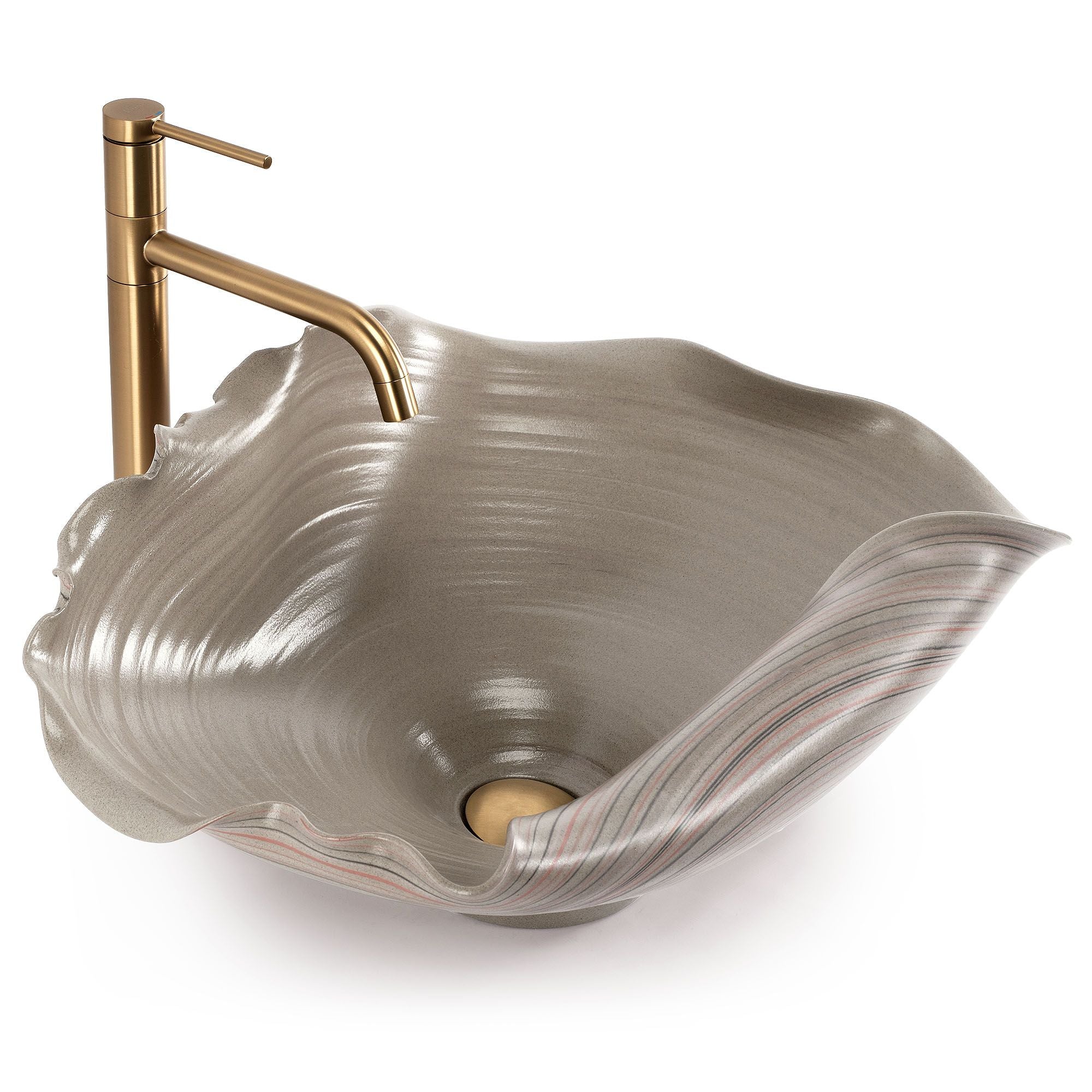 Lavabo Da Appoggio In Ceramica Rea Hm-17 Handmade Art