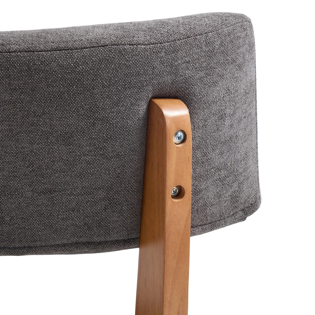 Sedie da Pranzo Set 2 Pezzi ¨C Xylo ¨C Gambe Legno Massello, Seduta Imbottita Tessuto