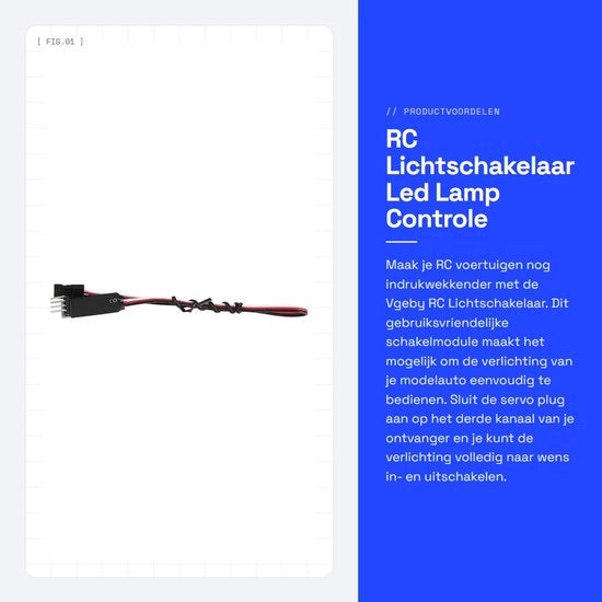 Comando a Distanza per Interruttore di Luce - Interruttore a Manopola - Pulsante di Luce - Interruttore di Luce da Montaggio - Modello RC Auto - Compatibile con Lampada LED - Interruttore a Comando a Distanza