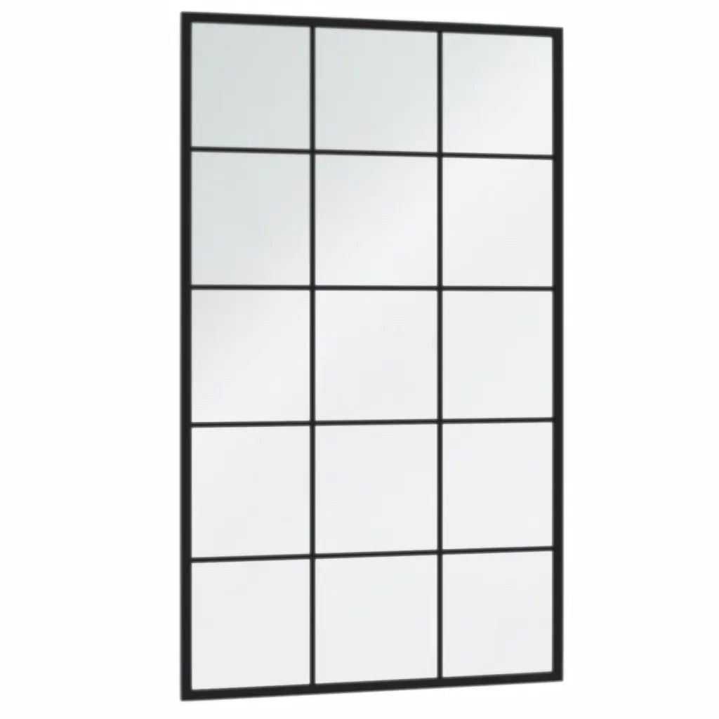 Specchi a Parete 3 pz Neri 100x60 cm in Metallo 3189036
