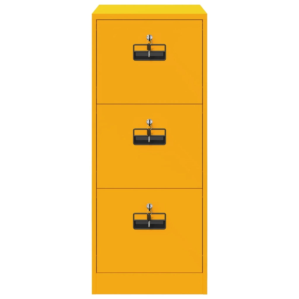 Armadio per File con cassetto Giallo senape 44 x 50 x 106.5 cm