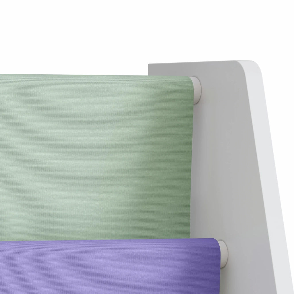 Libreria per bambini 60 x 62 x 28 cm in bianco verde e viola 03_0008992