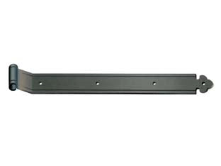 BANDELLE DRITTE CON ZANCA A FILO- - mm.350x35 - in ferro verniciato nero - 6 pezzi DIDIEFFE