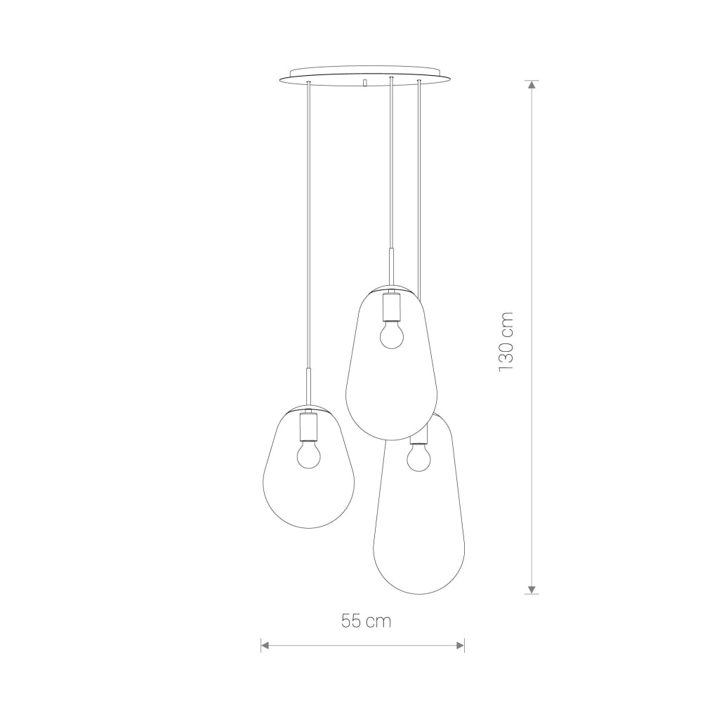 Lampadario a sospensione Nowodvorski Pear 7794 3xE27