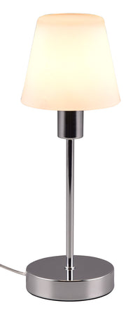 Lampada da Tavolo da Interno Attacco E14 in Metallo Cromo
