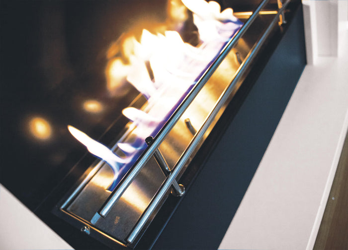 Camino a Bioetanolo da Pavimento 100x30x88 cm Karlsen Udine Bianco