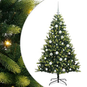 Albero di Natale | Decorazioni natalizie Artificiale Pieghevole 150 LED Verde 150 cm