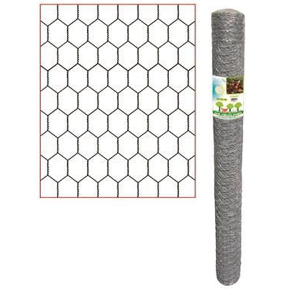 Trade Shop - Rete Metallica Zincata A Maglia Esagonale 16mm 1x10mt Recinzione Protezione Grn61 04318 -