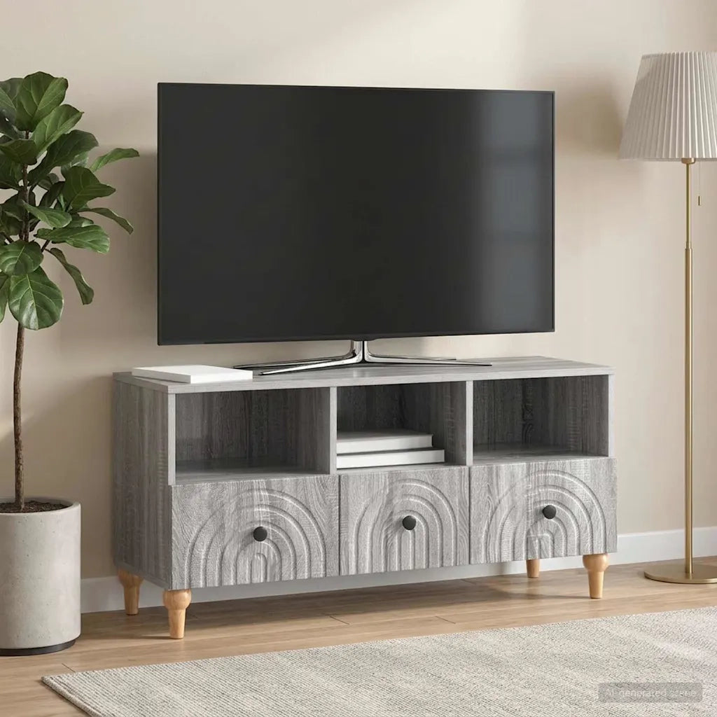 Mobile TV Sonoma grigia 102 x 34,5 x 50 cm Legno ingegnerizzato 894221