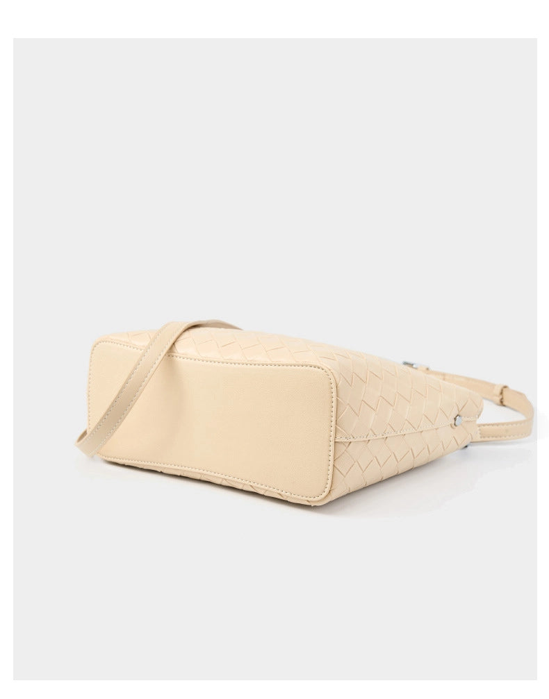 Borsa a mano da donna in vera pelle, borsa a tracolla bianca.