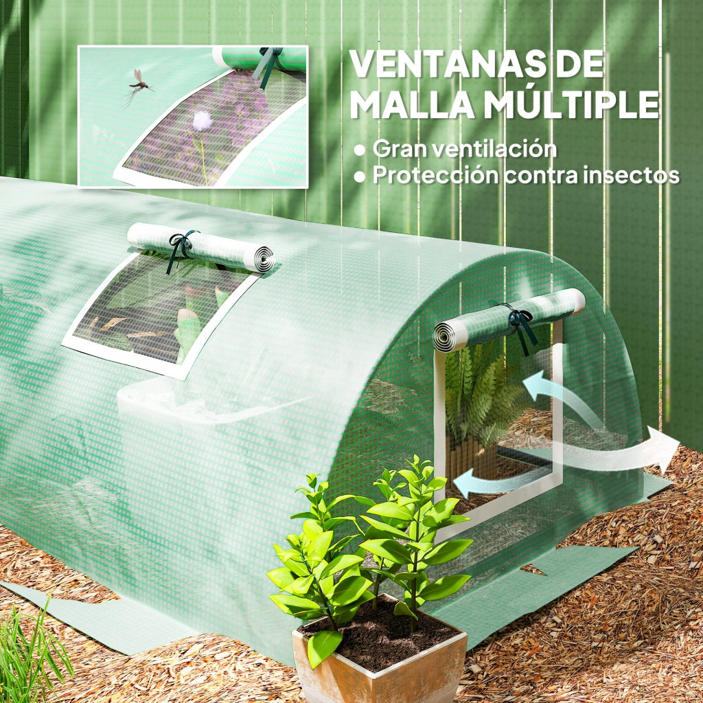 Serra da Giardino ¨C Zephmum ¨C Verde 300x80x45 cm Acciaio e PE