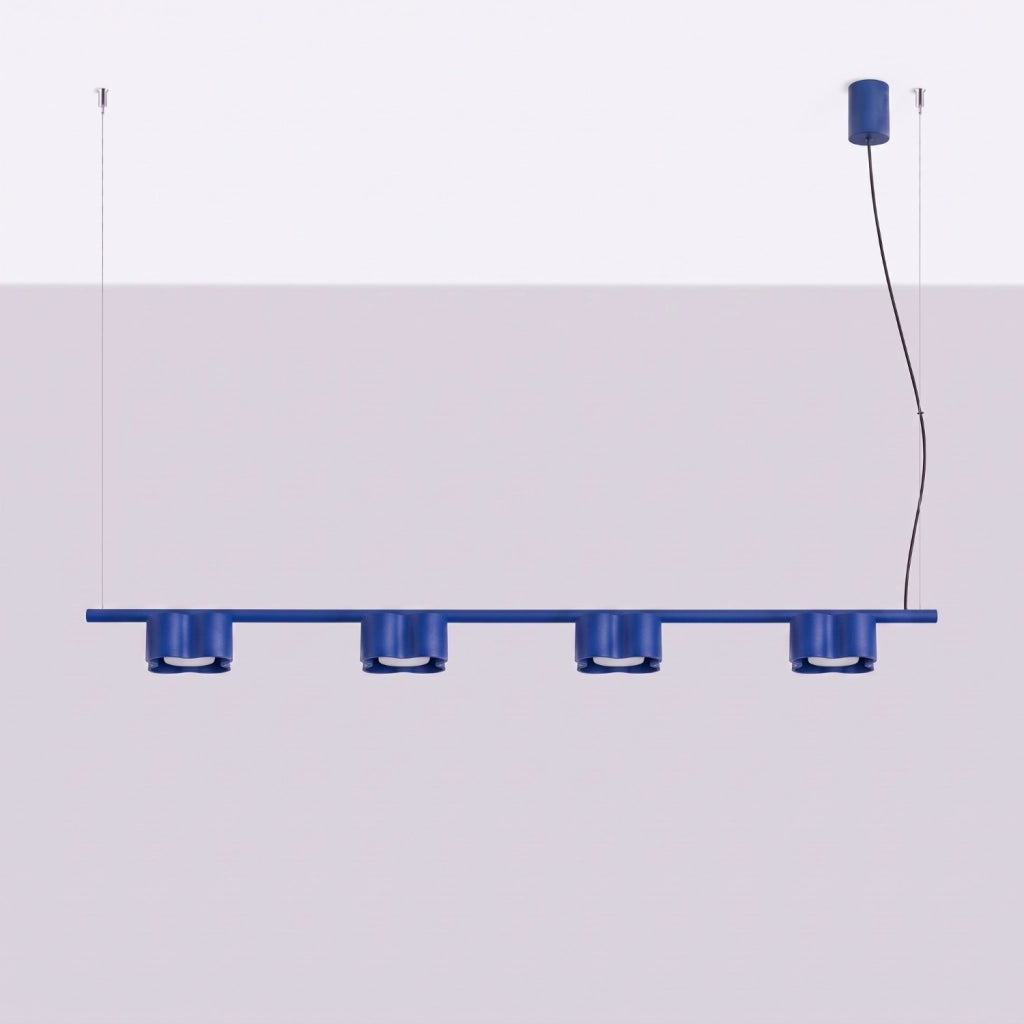 Lampadario OVIO 4 oltremare Gx53