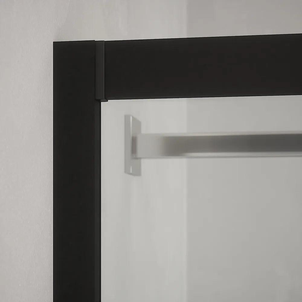 Box doccia angolare 70x90 cm serigrafato 4 mm profili neri| Willis