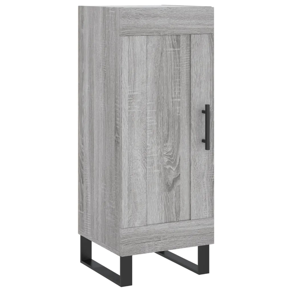 Credenza-Buffet-Armadio da cucina Grigio Sonoma 34,5x34x180 cm in Legno Multistrato 861263