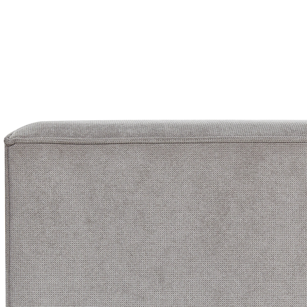 Letto matrimoniale in velluto a coste con struttura a doghe grigio 160 x 200 cm stile classico camera da letto