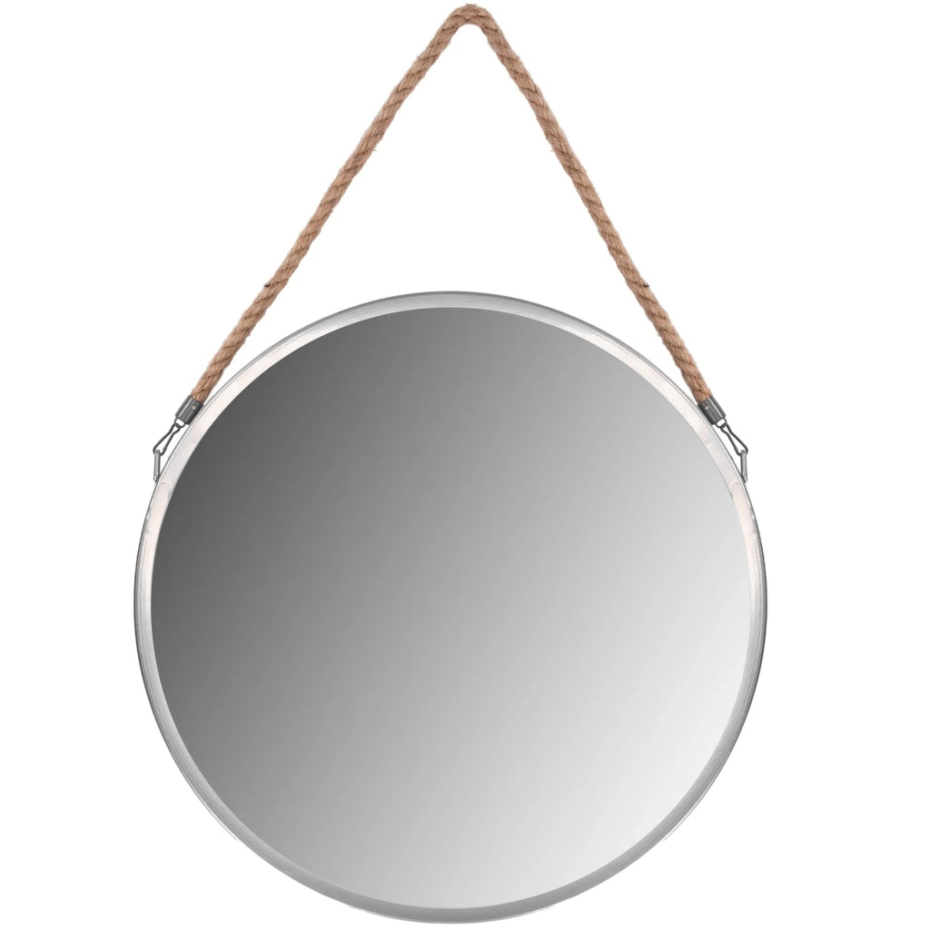 Rotondo Specchio Con Corda 40cm Silver Klmh-0410s-1