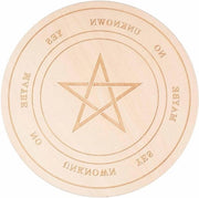 Pendolo in legno a forma stellare - Ambiente divinatore e metafisico - Ecologico - Forma rotonda