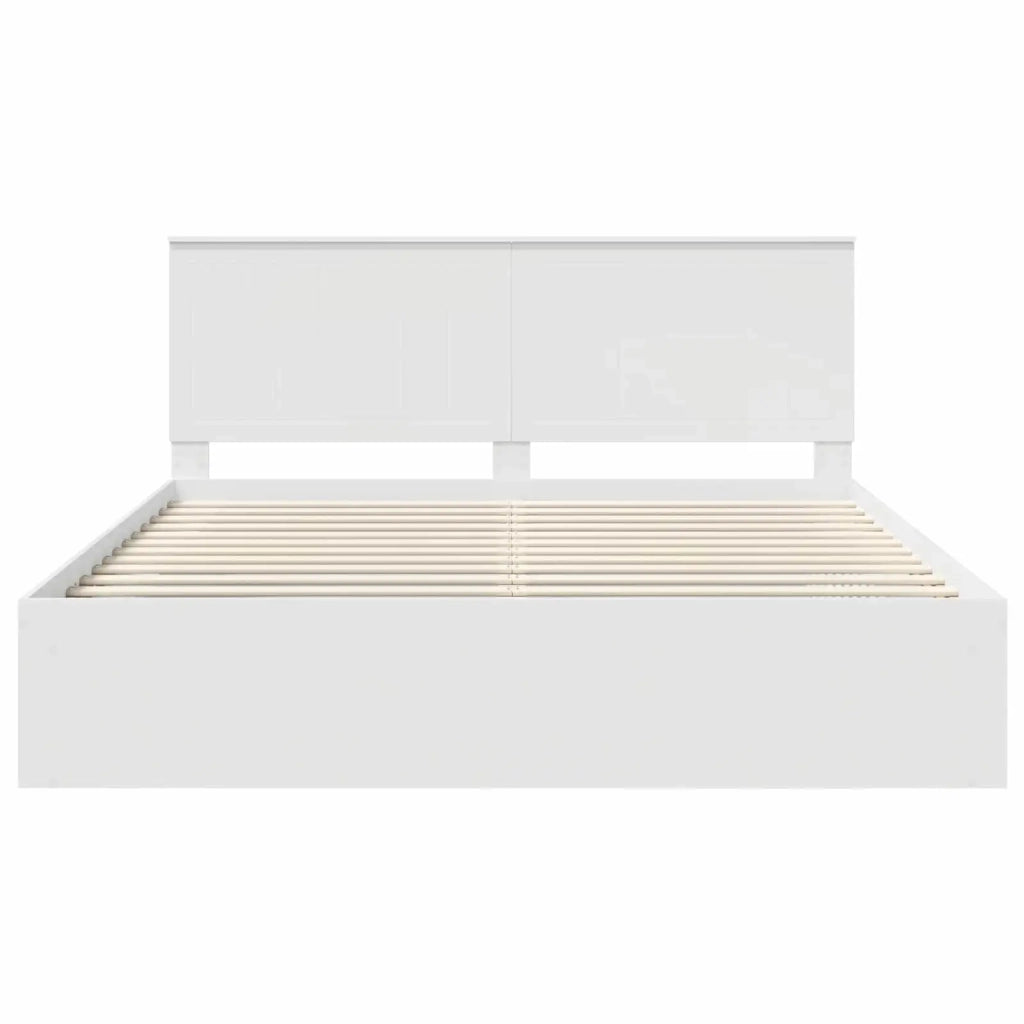 Struttura del letto Bianco 180 x 200 cm Pino massello