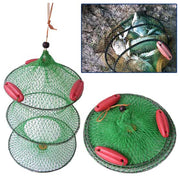 Trade Shop - Rete Nassa Pescatore Retino Porta Pesci Pescato Per La Pesca Con 3 Galleggianti -