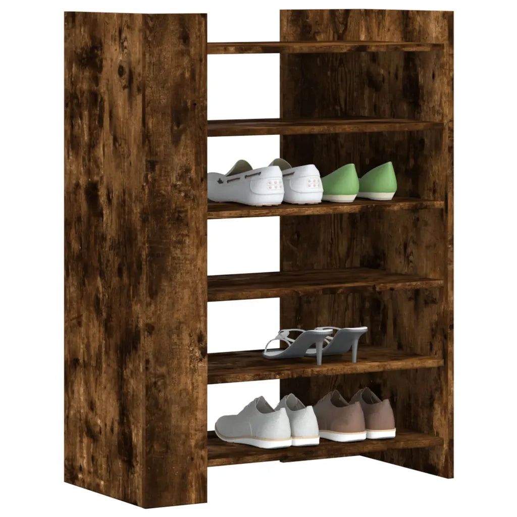 Scarpiera | Mobile per scarpe Rovere Fumo 74,5x37,5x100 cm in Legno Multistrato