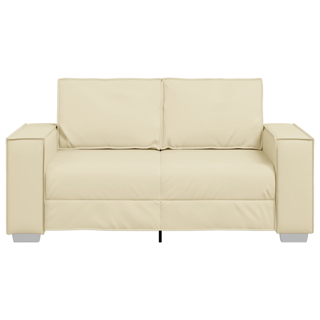 Divanetto  Crema 120 cm in pelle sintetica
