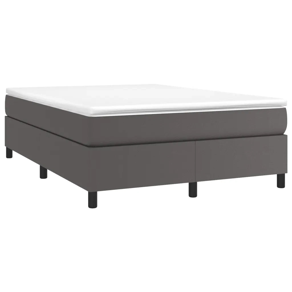 Struttura Letto a Rete a Molle Grigio 140x200 cm in Similpelle 3121051