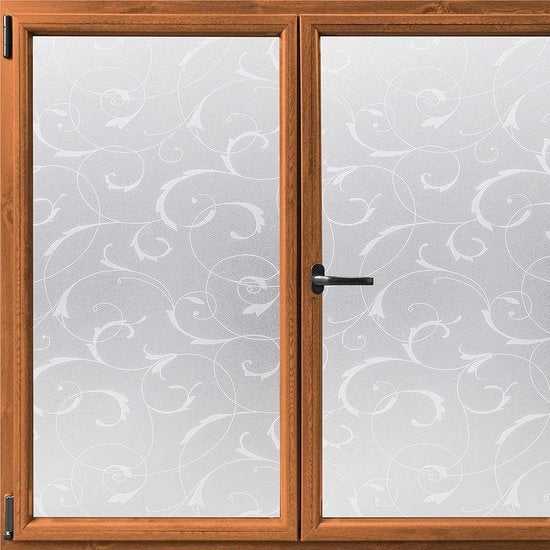 Foglia di vetro statico Privacyfolie opaca Autoadesiva Foglia di vetro privacy Decorativa Protezione UV 90 x 200 cm Ideale per la stanza da bagno, 90x200 cm