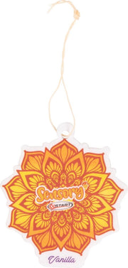 Sensory profumatore auto vaniglia mandala - dimensioni 7,5 cm x 17,5 cm
