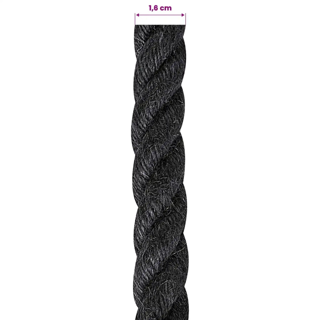 Corda di Juta 16 Nero 100% juta Tossa 42011625