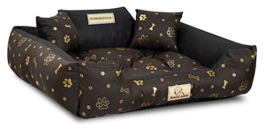 AIO FACTORY 75x65 cm KINGDOG Cuccia per cani impermeabile personalizzabile Golden Bones