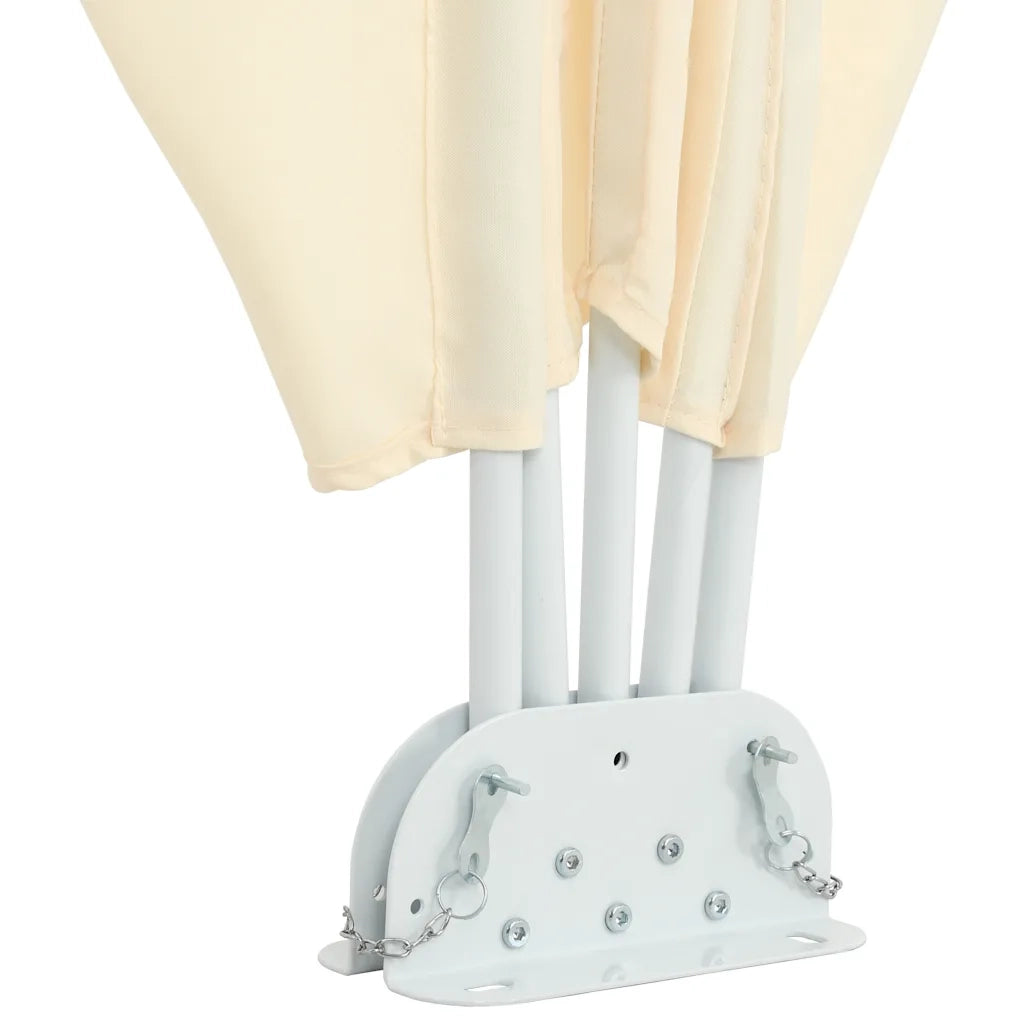 Tenda Laterale per Terrazza Pieghevole Crema 300x150 cm 44568