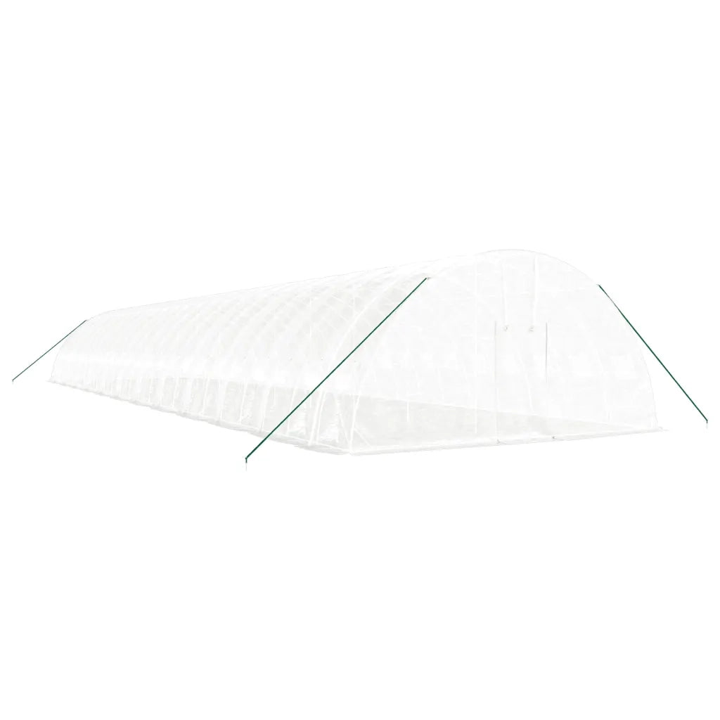 Serra con Telaio in Acciaio Bianco 144 mÂ² 24x6x2,85 m