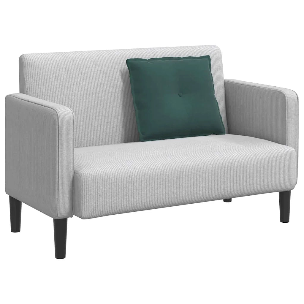 Cuscino per Schiena Verde Scuro 60 x 50 cm Tessuto in Cords 42014677
