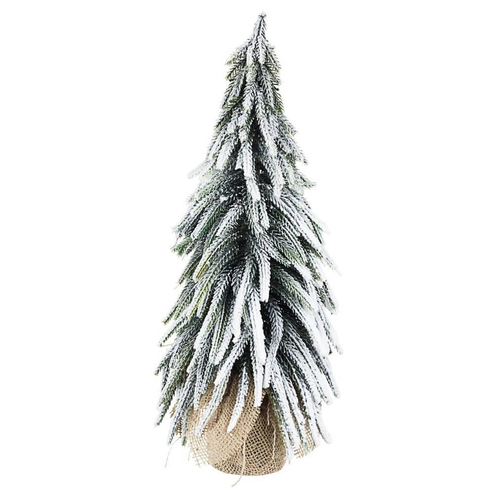 Pino Cimone Innevato Altezza 43cm (6 Pezzi)