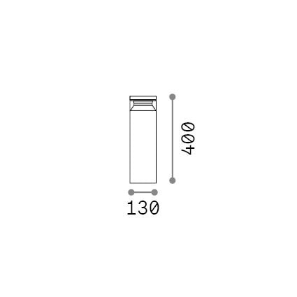 Lampada Da Tavolo Boeing 1 Luce Led Antracite Per Esterno Ip65