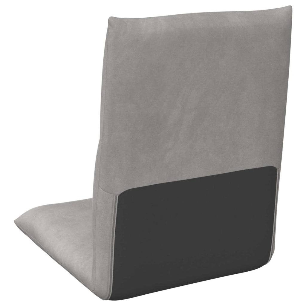 Sedia da Pavimento Grigio chiaro 46 x 50 x 61 cm Velluto 42028174