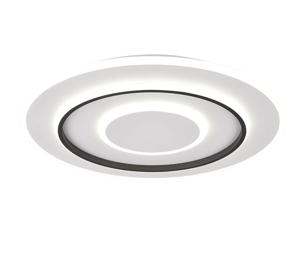 Plafoniera LED, metallo, bianco opaco, 60x6x60 cm, Jora