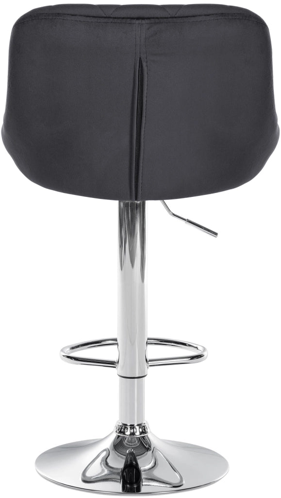 2er Set Barhocker Lazio Samt chrom