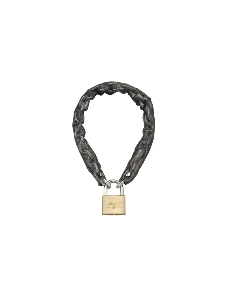 Catena in acciaio temprato con chiave Loops, bici, barriere, Ø 6mm, 0.6m, guaina in PVC, chiusura 45mm, 2 chiavi - THIRARD