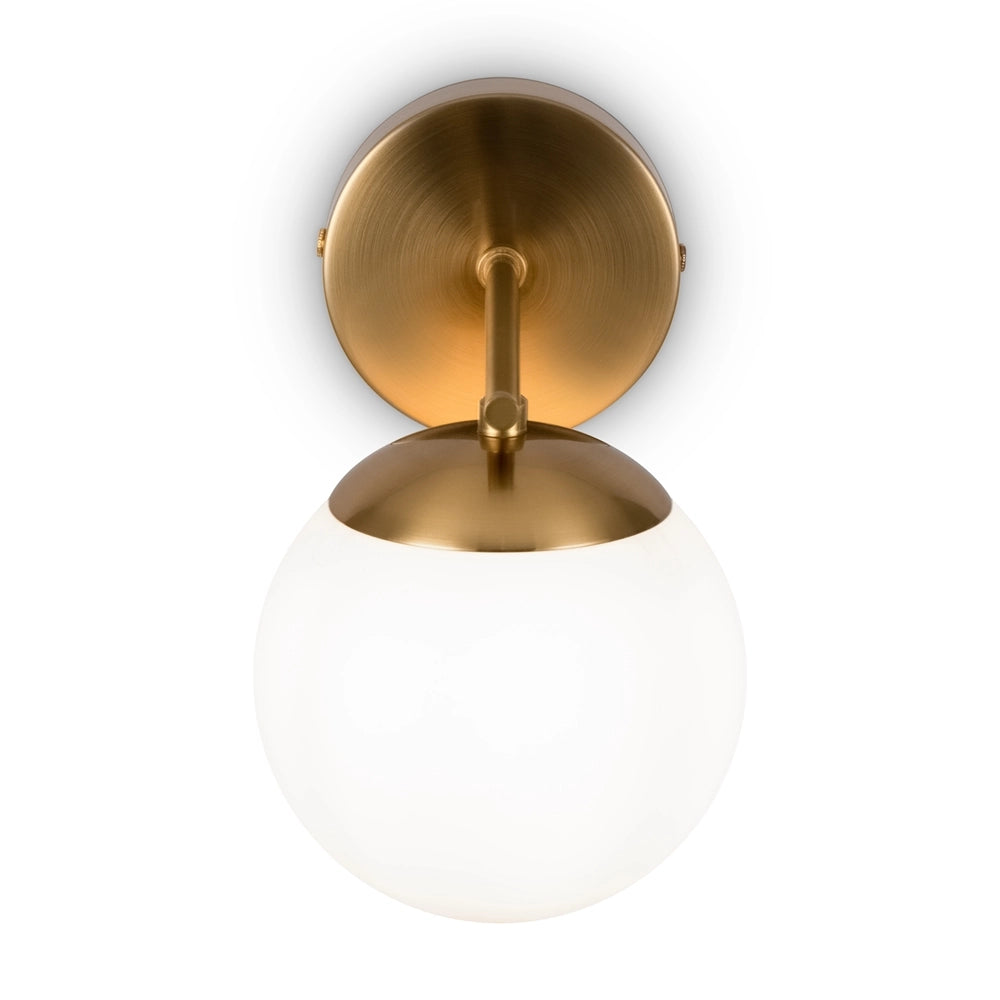 Applique Maytoni Marble MOD187WL-01BS ottone sfera bianca