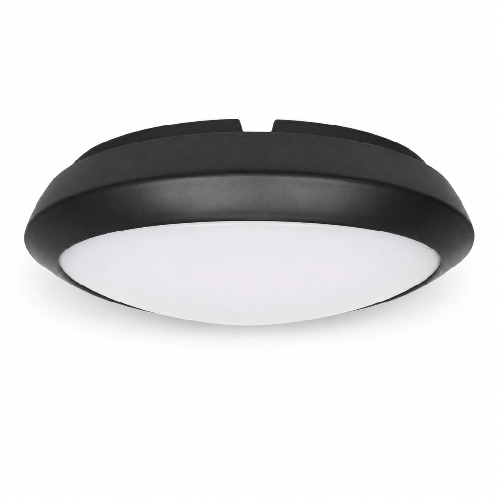 PLAFONIERA OVALE CON PORTALAMPADA E27 PARETE/SOFFITTO SONJA OVAL- - 1xE27 max 20w - ø mm.290x200x100 - colore nero - 1 pezzi AIRAM