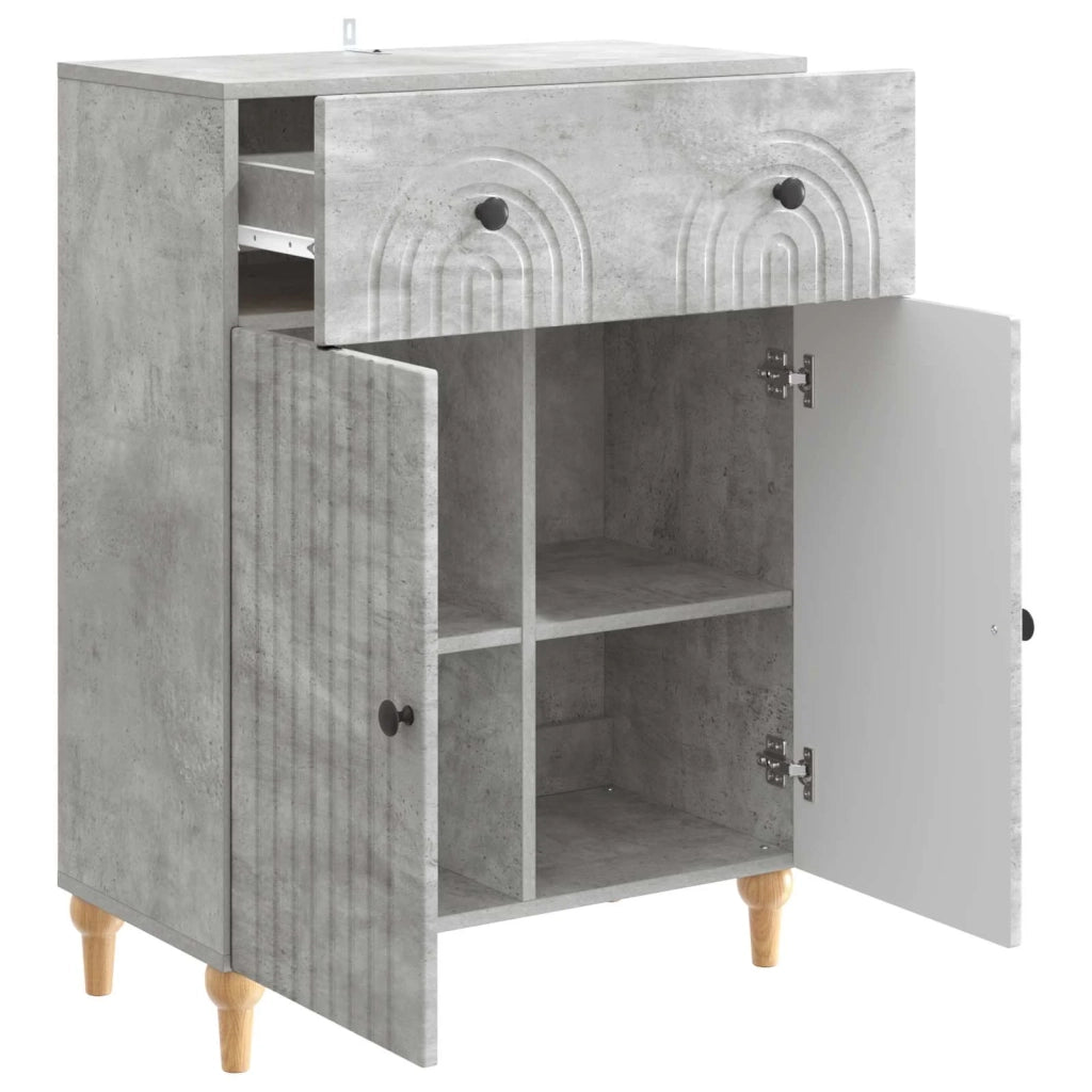 Credenza Grigio Cemento 66 x 34,5 x 90 cm Legno ingegnerizzato