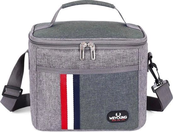 Tas Insolata per Picnic Grande Contenitore a Tenuta di Freddo Imprermeabile per Uomini e Donne (Grigio)