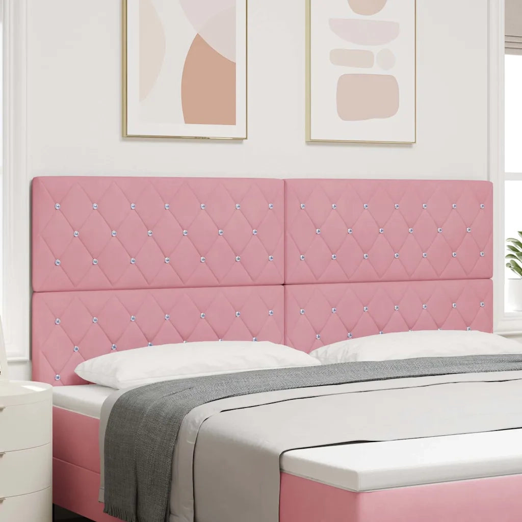 Testiera Rosa 200 cm Velluto 3337781