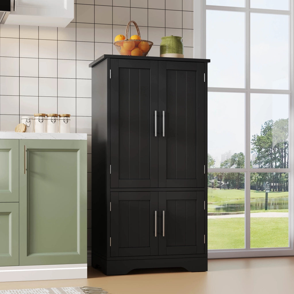 Armadio contenitore in MDF nero 120 x 60 x 40 cm con luce LED a sensore