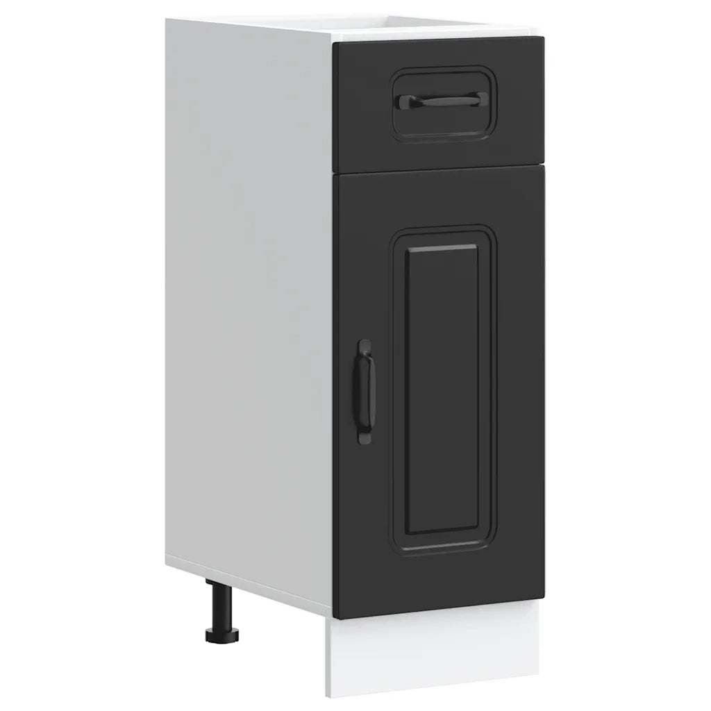 Base da Cucina-Mobile da cucina Kalmar Nero in Legno Multistrato 659792
