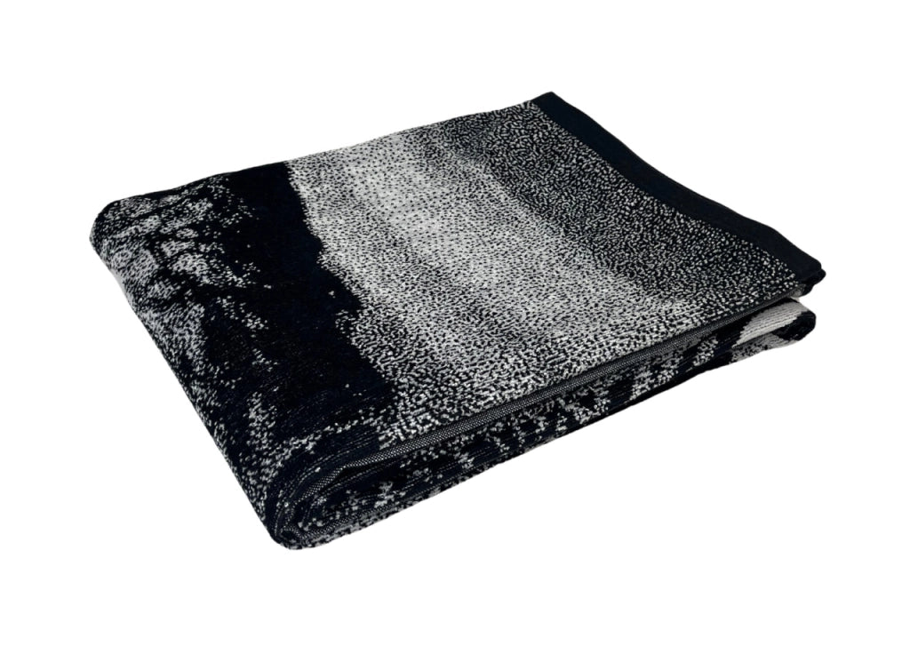 Telo Mare Jacquard Spugna Asciugamano Spiaggia Disegno Zebra Sunset KR - Telo Mare - Black-White
