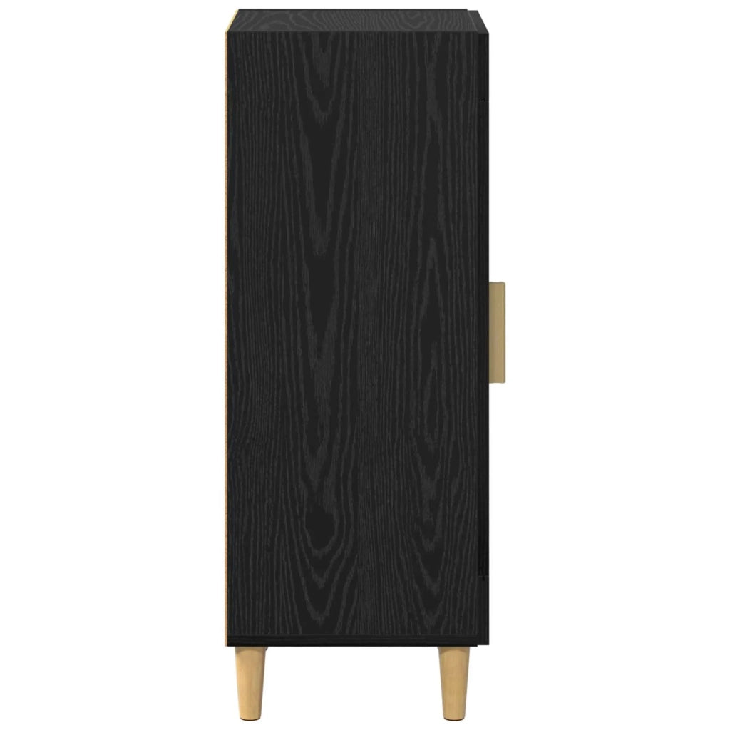 Credenza Rovere Nero 34.5 x 32.5 x 90 cm Legno multistrato 880972