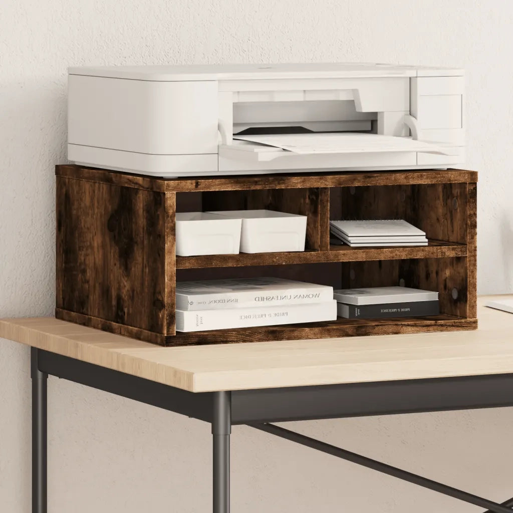 Supporto Stampante Rovere Fumo 49x40x22,5 cm Legno Multistrato CFW8337325