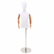 Manichino Regolabile 120-150 cm con Base Unisex PP Bianco 42041707